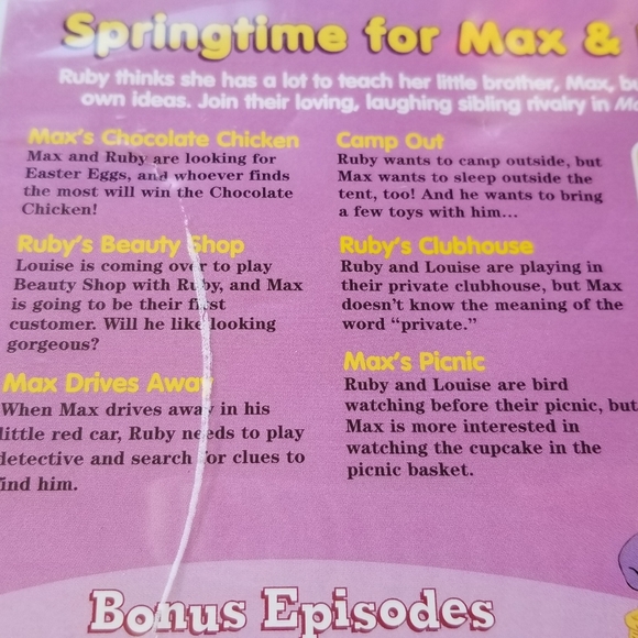 Max & Ruby DVDs x2 (Easter & Springtime) - Picture 4 of 6